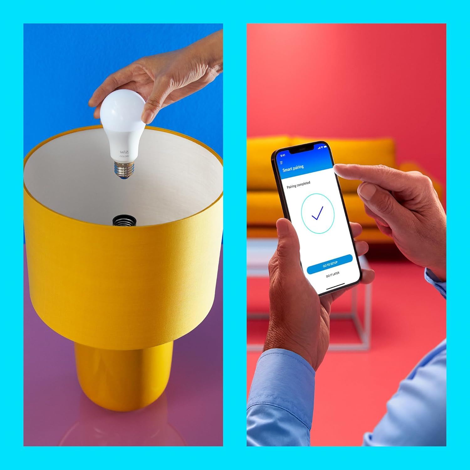 Wiz Color Fancy round P45 E14 Smart LED Bulb image number 3