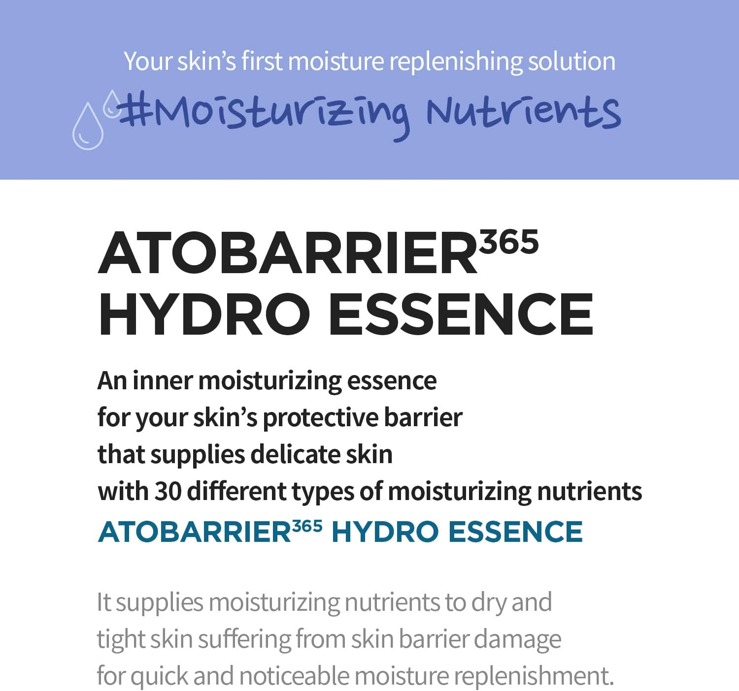 AESTURA Atobarrier365 Ceramide Hydro Essence Deep Hydrating with 30 Moisture Nutrients for Face Normal to Dry Skin 5.07 Oz, 150Ml image number 6