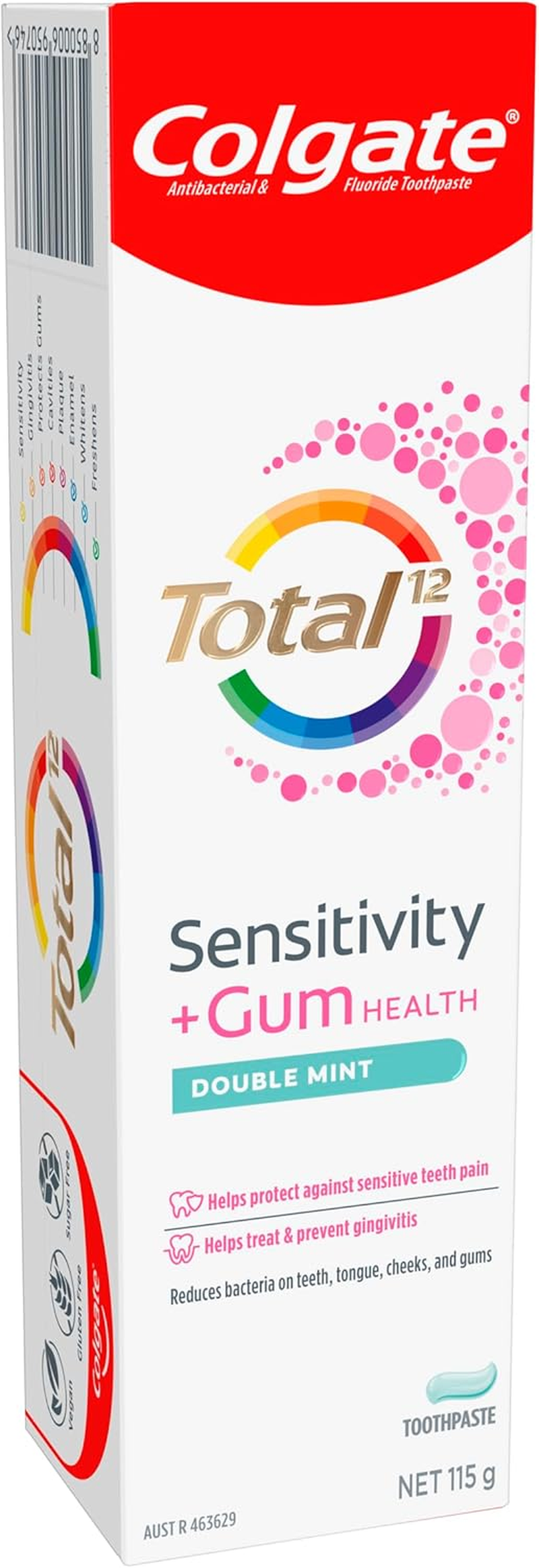 Colgate Total and Sensitivity Toothpaste, 115G, Double Mint image number 2
