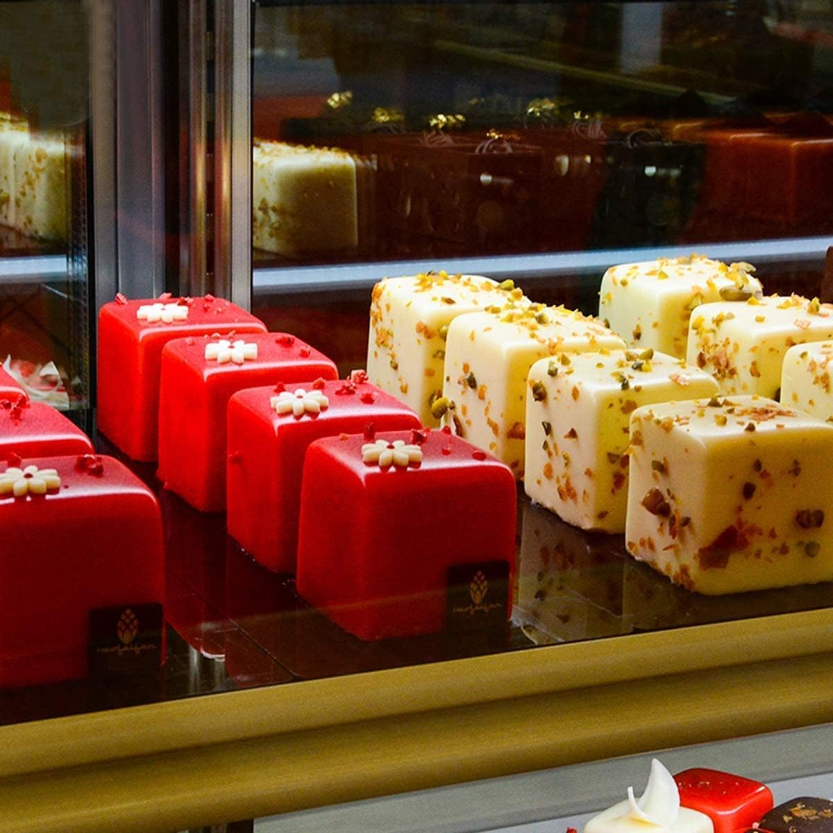 JOERSH Cube Cake Silicone Mold | 2" X 2" X 2" 3D Square Mousse Cake Baking Mold, French Dessert Molds for Chocolate Brownie Bites, Pastry, Jello, Ice Cream Cube, 8-Cavity image number 5