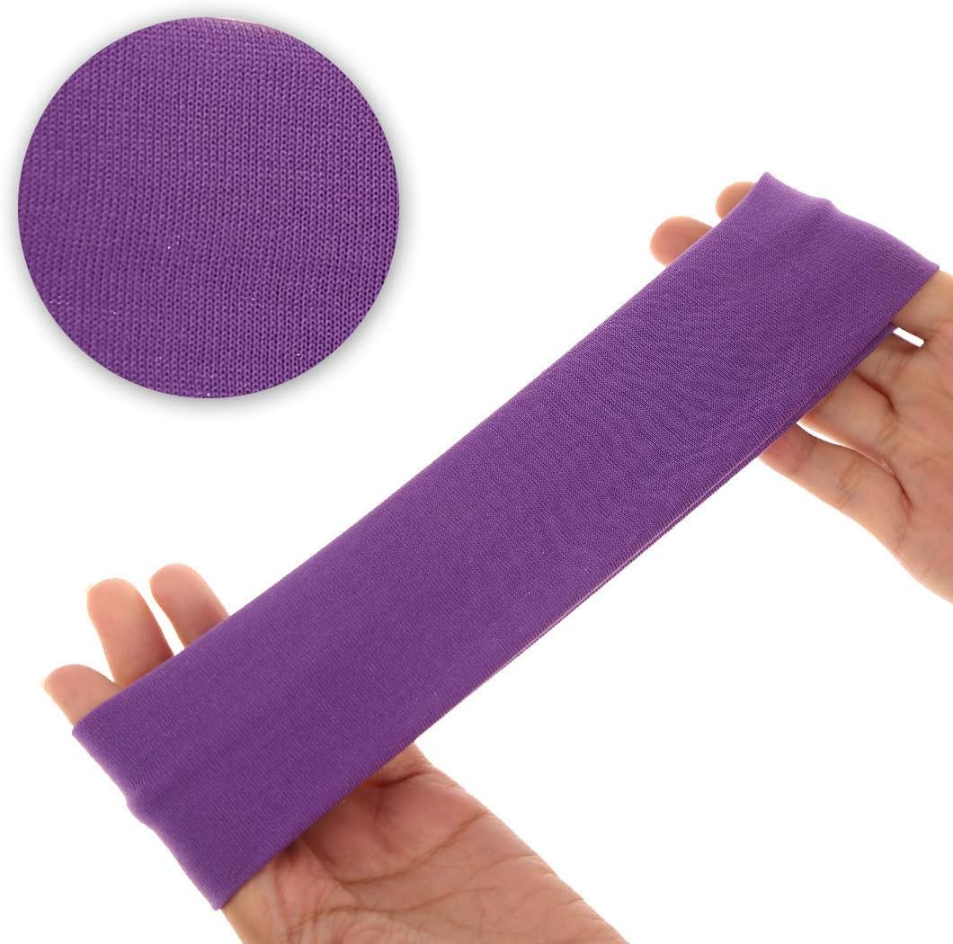 DERAYEE Headbands,Fashion Hair Bands Stretch Elastic Yoga Headband for Women Men Girls Sports Headwraps Non Slip - Headbands Color-A image number 2