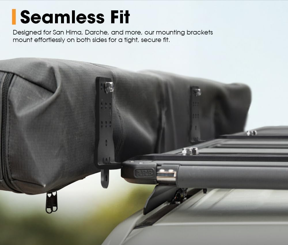 San Hima Long Awning L Bracket for 180 & 270 Awnings，Driver and Passenger Sides Compatibility, Stable Tough Bracket Powder Coated Steel image number 5