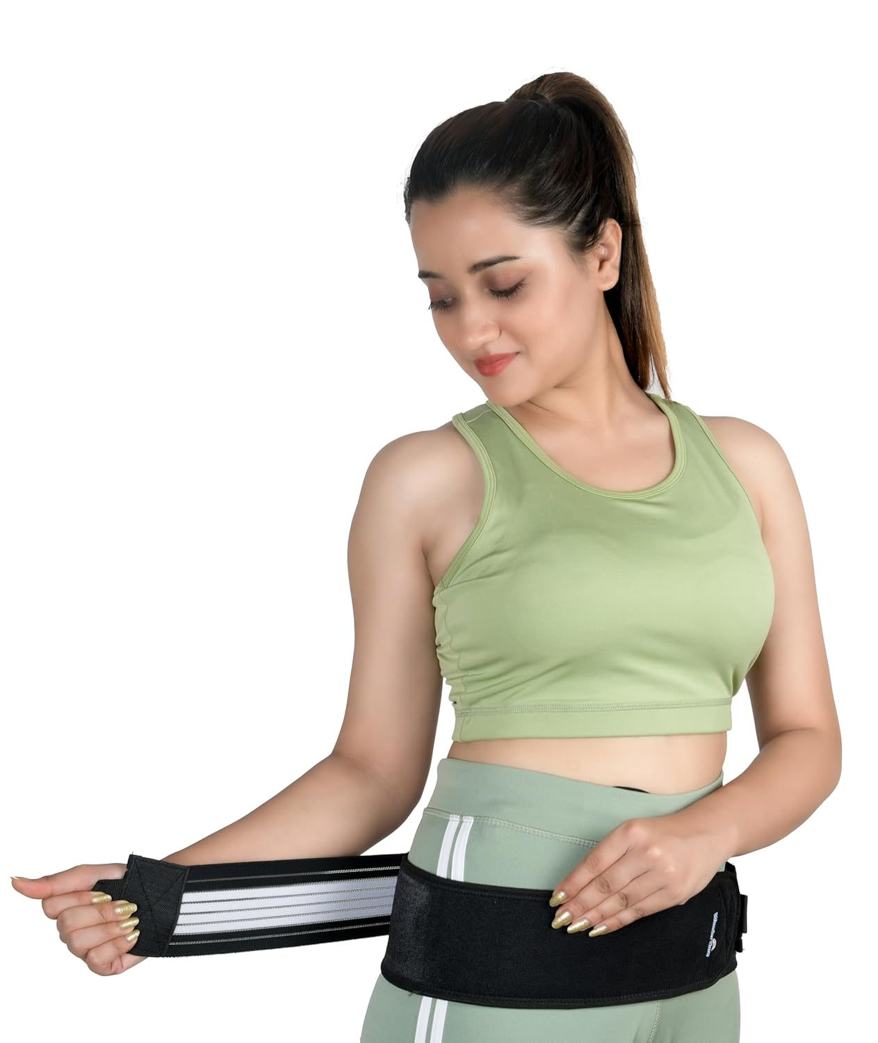 Wonder Care Sacroiliac SI Joint Hip Belt Pelvic Support Belt Lower Back Support Brace for Men and Women - Trochanter Belt - Sciatica Pelvis Lumbar Hip Pain Relief_Fits to 32"-47" image number 1