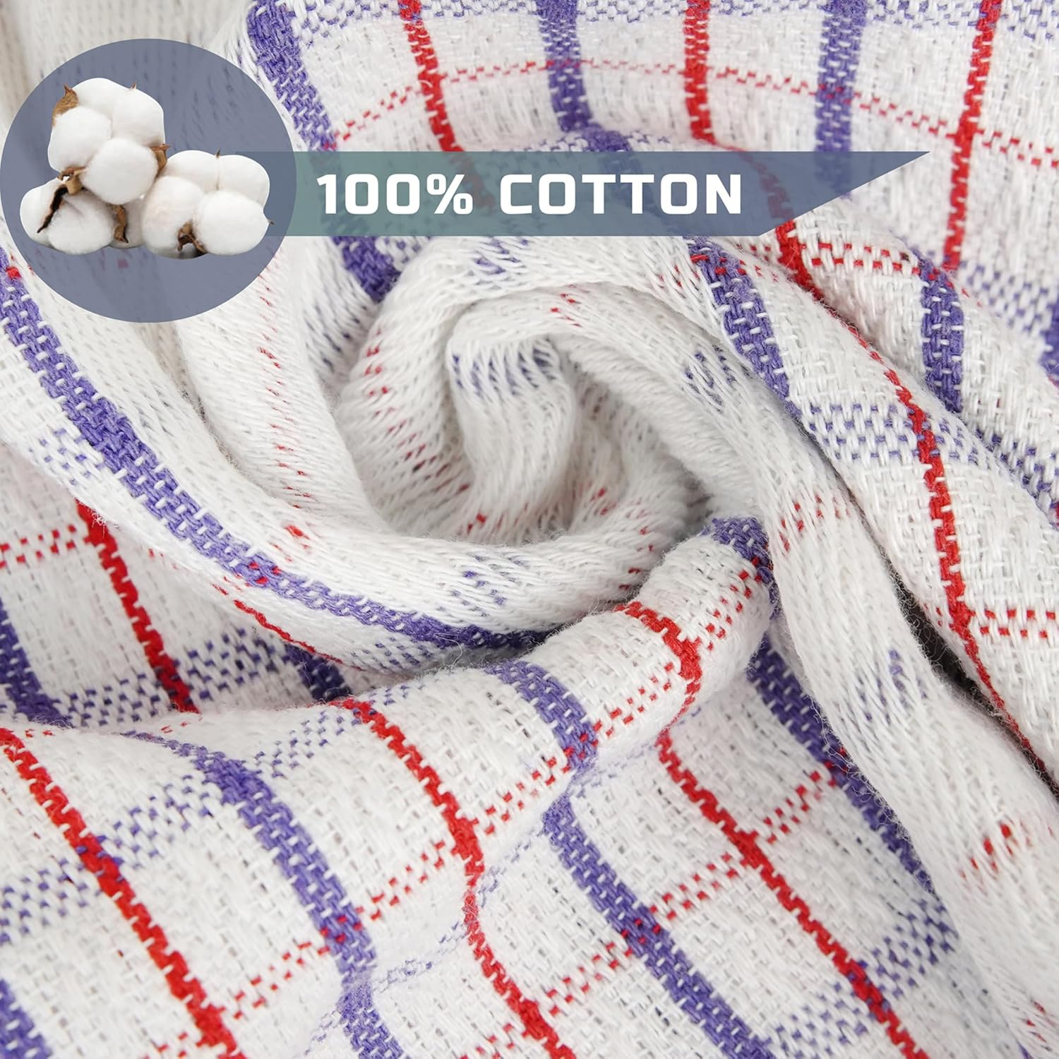 GABA 50Pcs Luxury Tea Towels Jumbo Size 50X70Cm Commercial Grade Heavy Duty 100% Cotton image number 1