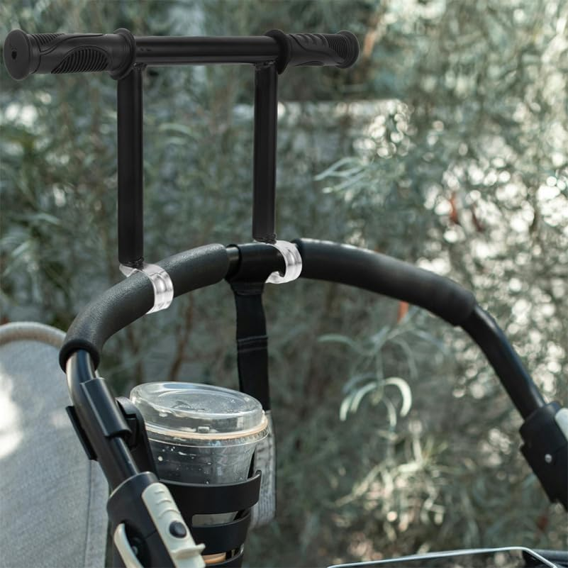 Ibasenice Universal Baby Stroller Handlebar Extender Adjustable Height Pushchair Extension Bar with Ergonomic Grip for Comfortable Outdoor Walks image number 5