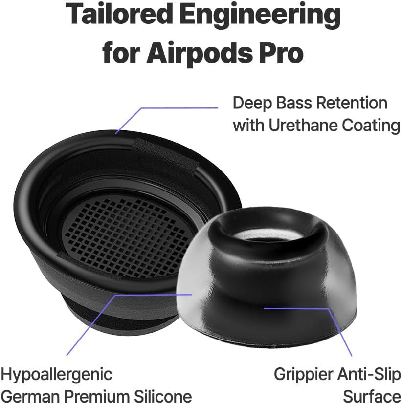 AZLA Sednaearfit Crystal for Airpods Pro / 2 Pairs (Size L)