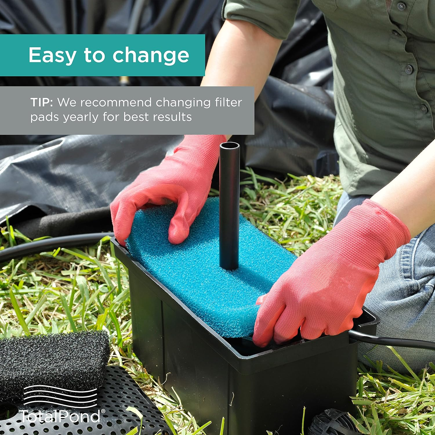 Totalpond 871980305528 Replacement Filter Pads, Black image number 2