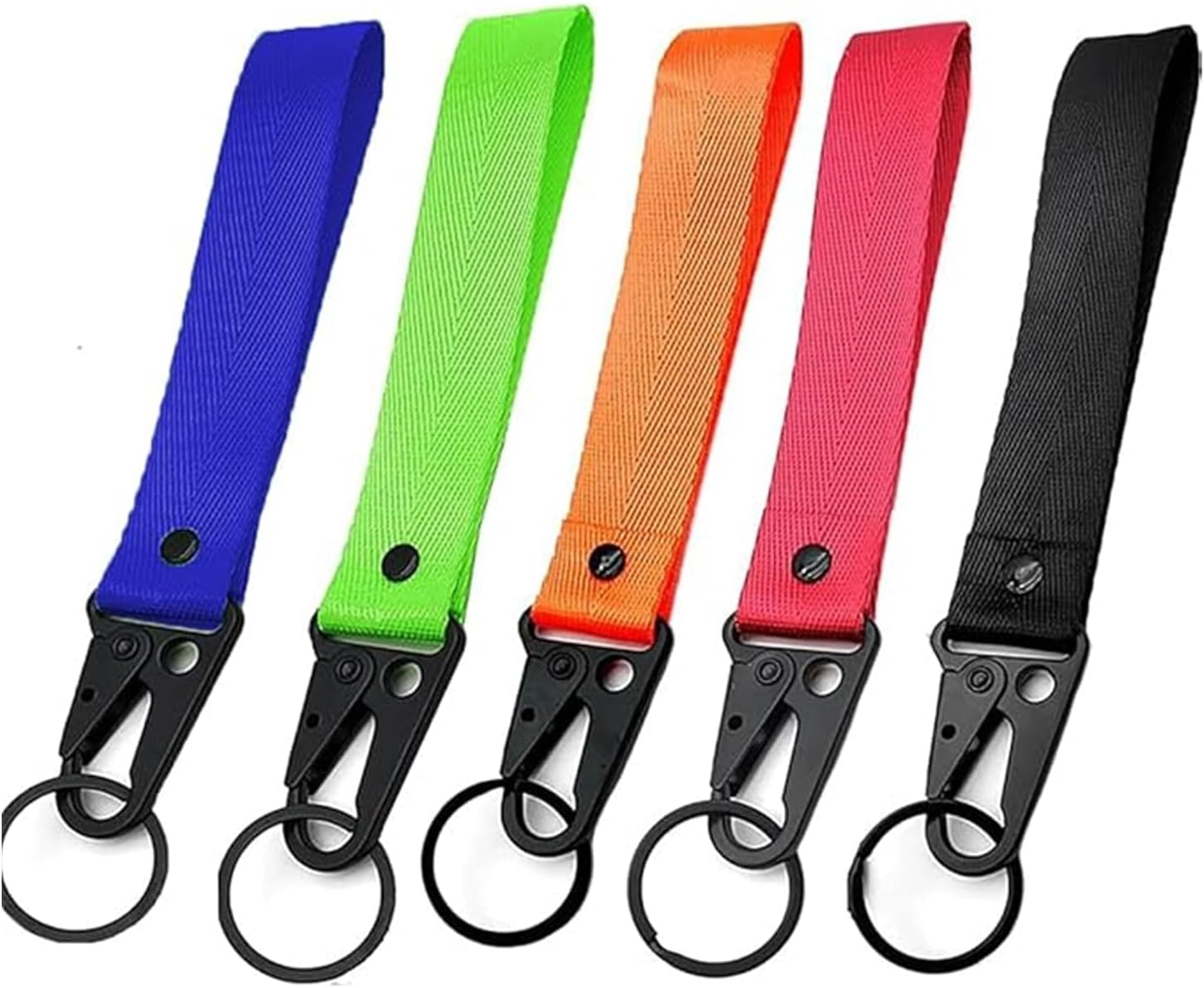 5 Pack Wrist Keychain, Wrist Lanyard for Keys, Wristlet Keychain Strap Key Short Lanyard Key Wrist Lanyard Key Chain with Key Ring for Men Women