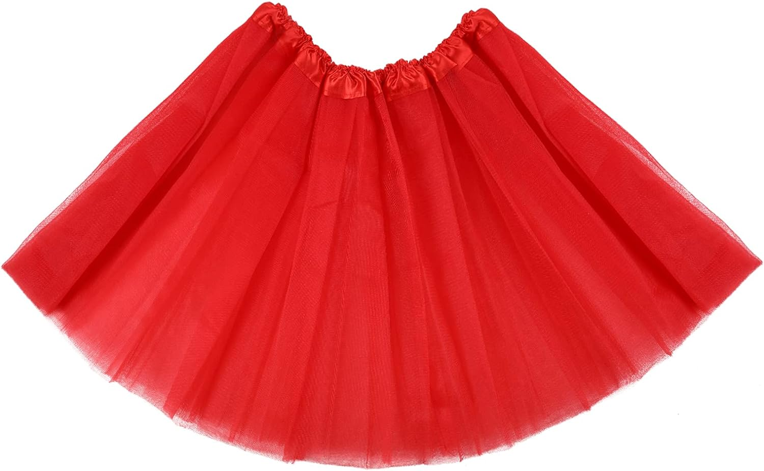 1 Pack Adult Tulle Tutu Skirt Women'S Vintage Tulle Bubble Tutu Skirt Prom Party Skirt Elastic 3 Layer for Women and Teens image number 1