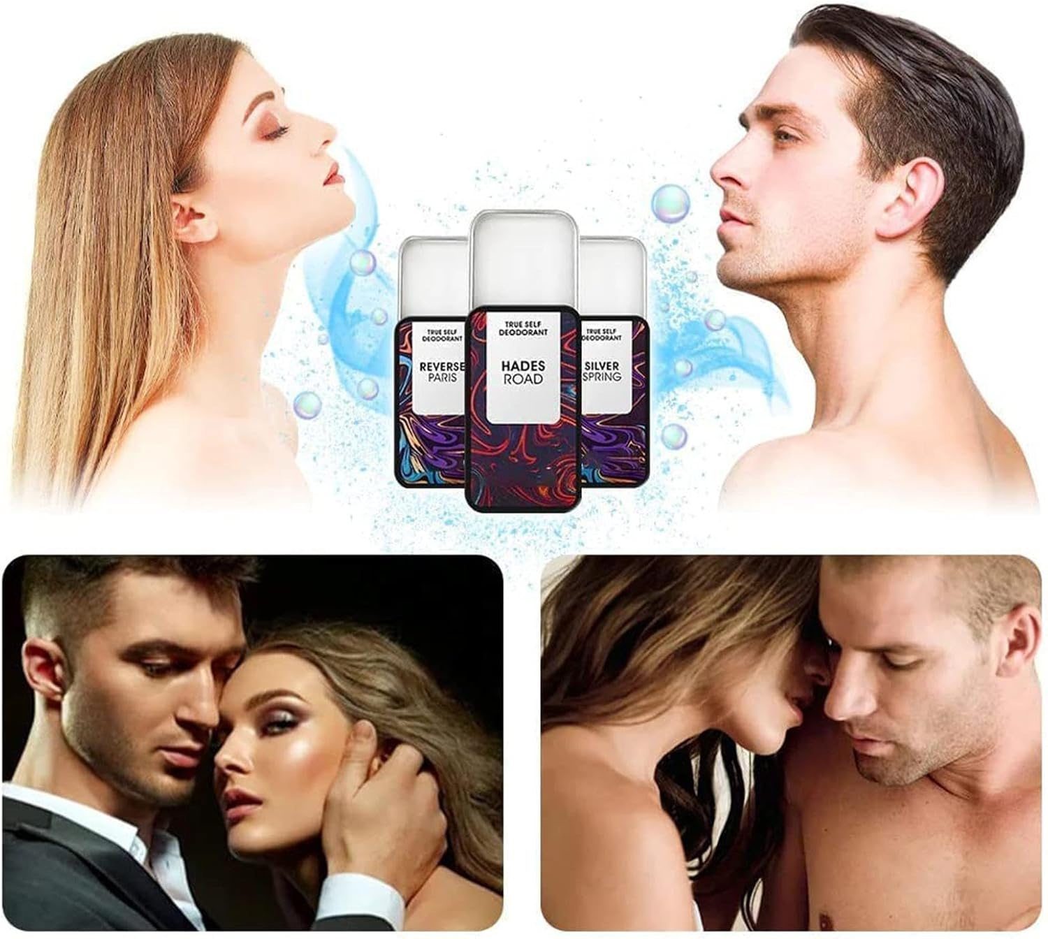 Generic Solid Perfume Set - 3 Packs Unisex Solid Cologne for Dating, Parties & Office - Natural Fragrance with Pheromones