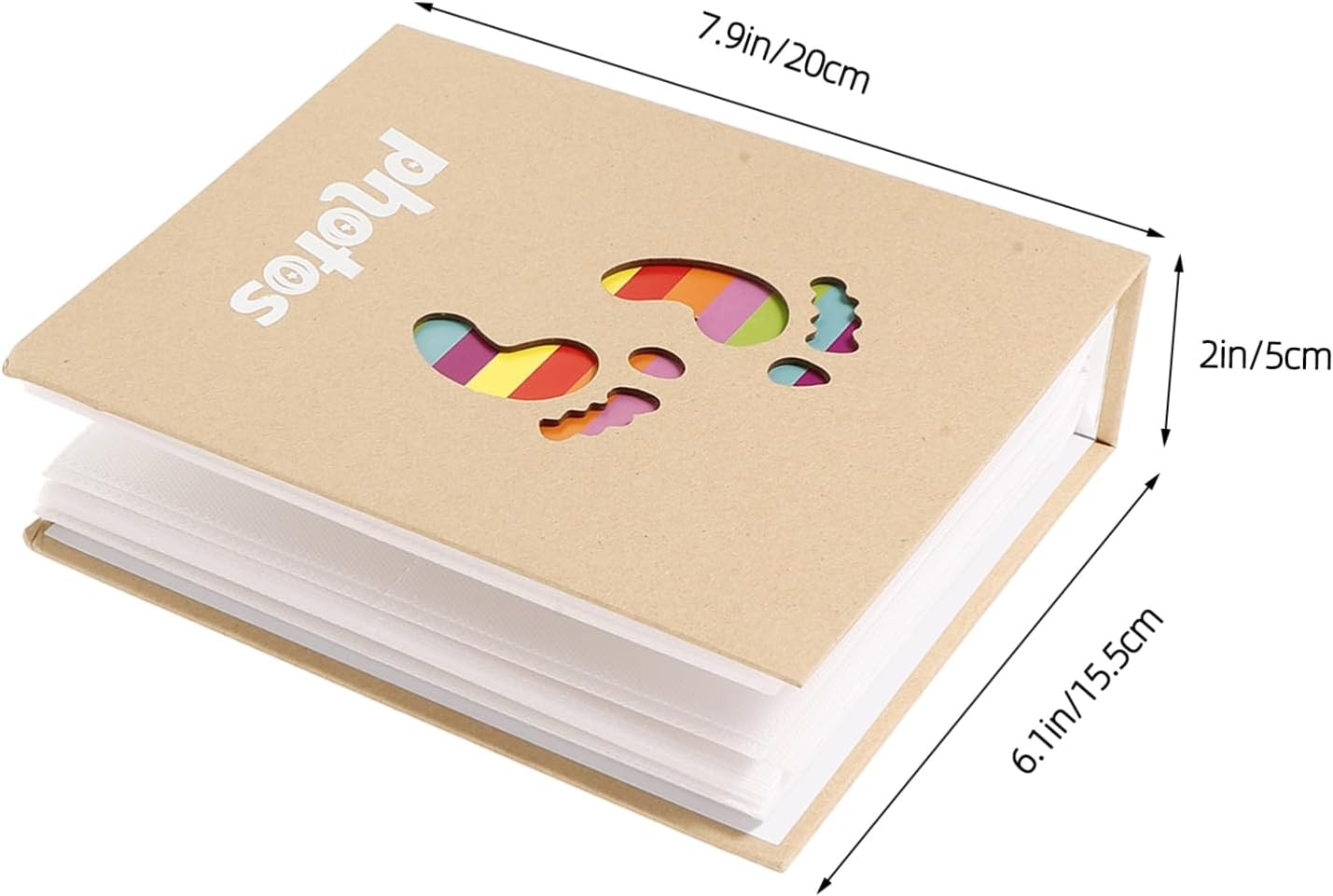 Garneck 2Pcs Photo Album Cute Keepsake Album for Girl Photo Holder for Milestones and Memories Present for Birthdays and Special Occasions image number 2