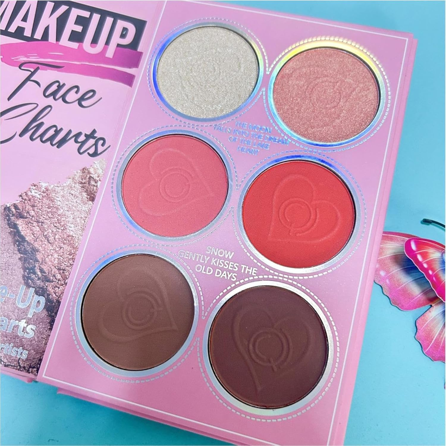 Makeup Book Palette - 21-Colors Book-Style Longwear Cosmetics Kit,Travel Makeup Set - for Women Girls Beginners Daily Routine Wedding Party Practice image number 1