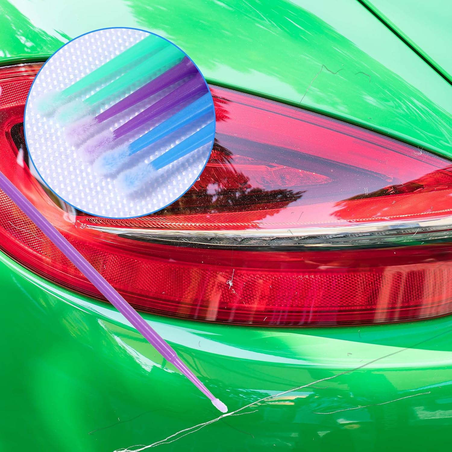 300 Pcs Micro Applicator Brush,Microbrush Applicators for Automotive Paint Chip Repair,Disposable Micro Applicators,3 Different Sizes Disposable Paints Brushes(1.5Mm,2Mm,2.5Mm) image number 6