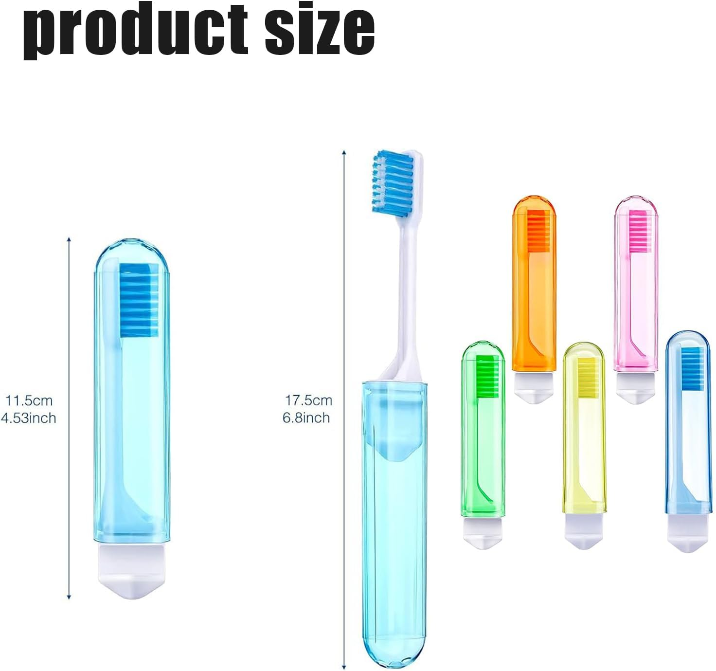 Travel Toothbrush, 10Pcs Mini Toothbrush, Travel Minis Products, Toothbrush with Toothbrush Box Soft Bristle Mini Toothbrush Set image number 3