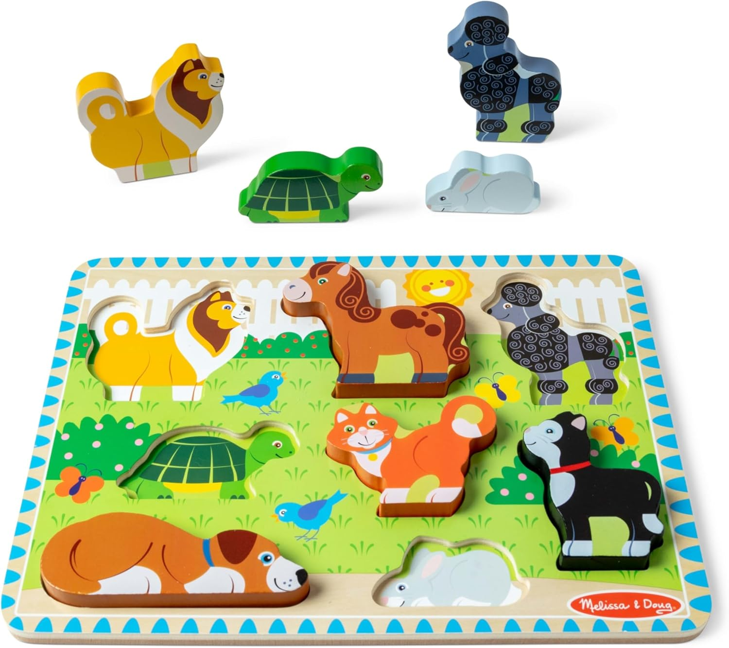 Melissa and Doug - Pets Chunky Puzzle 8 Pieces image number 2