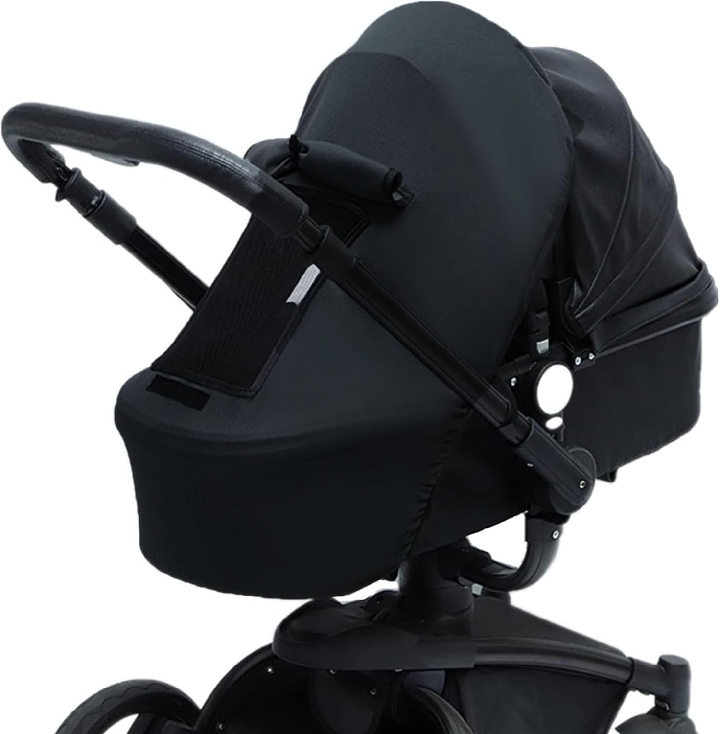 Sun Shade for Strollers, Universal Stroller Sun Protection Cover with UPF 50+ Sunshade UV Block for Baby (Black)