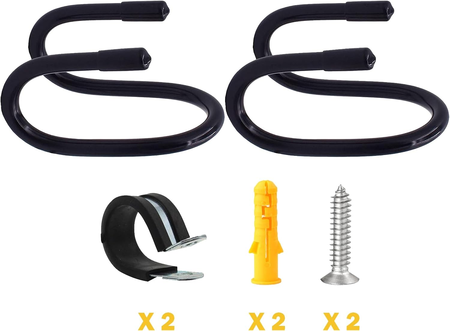 Pmsanzay 2 Pack Universal Skateboard Wall Mount Rack. Horizontally/Vertically Wall Mounted Storage - Fits Virtually All Cruiser Boards, Skateboards, Penny Boards, Longboards,Etc (Hardware Included) image number 2