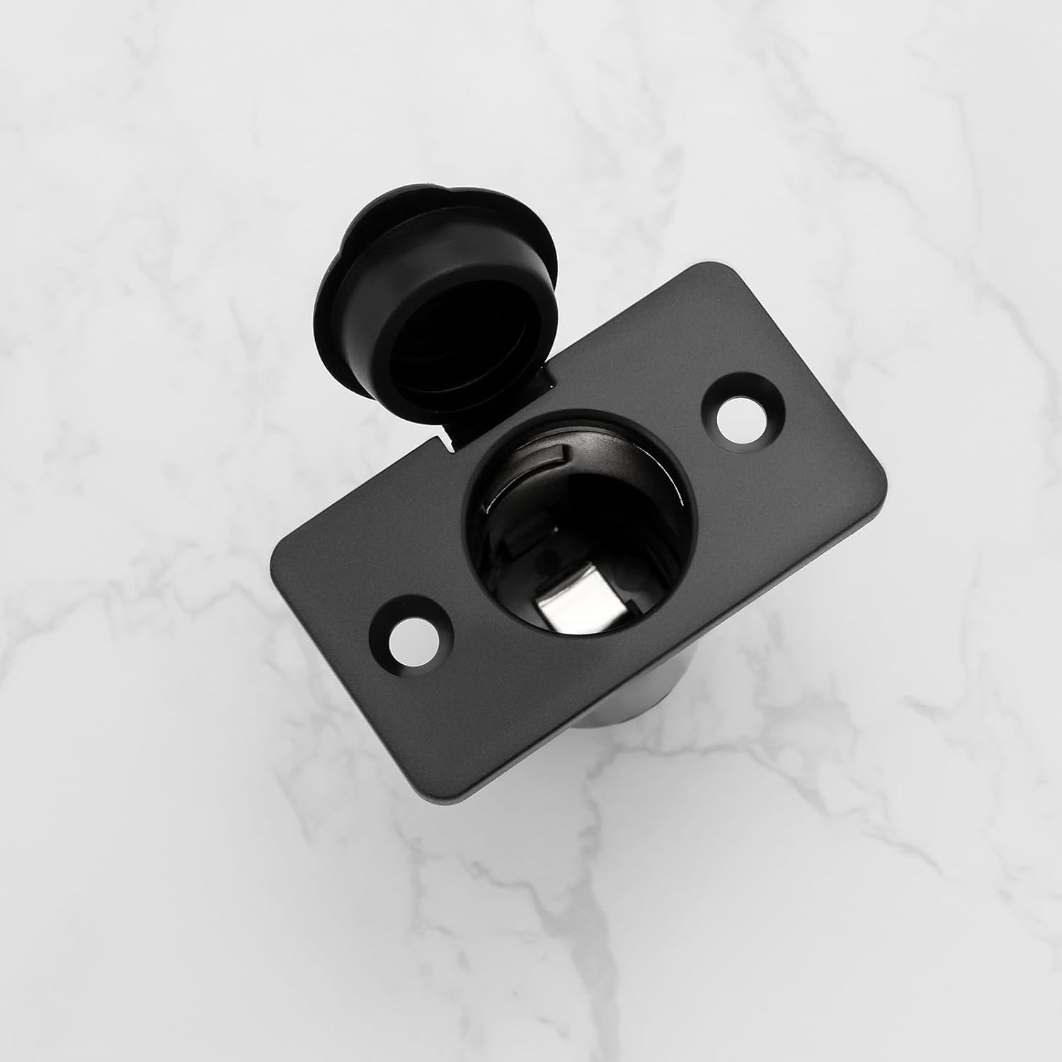 Emsea 2Pcs 12V/24V Car Cigarette Lighter Socket Waterproof Cigarette Lighter Female Socket for Car Marine Motorcycle Truck RV ATV image number 3