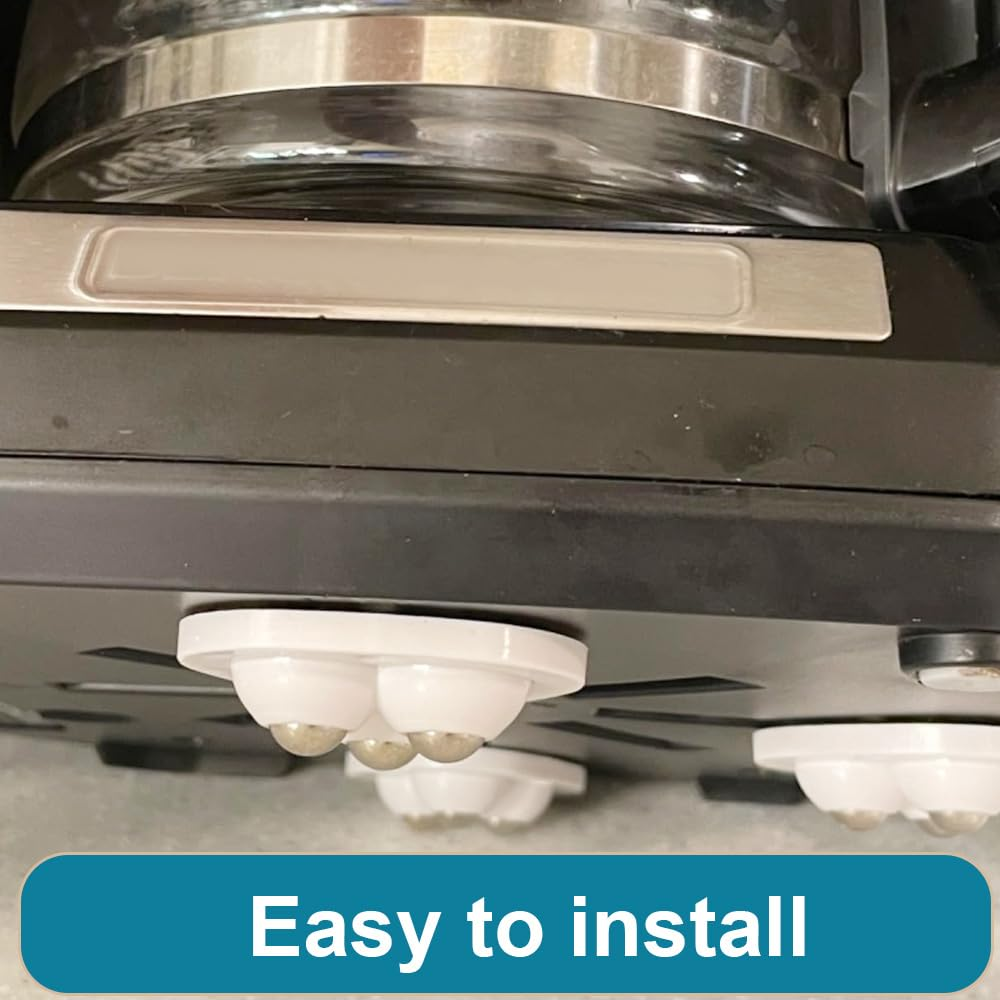 Mini Swivel Casters Wheels 20Pcs, 360 Degree Rotating Casters, Furniture Castors Self-Adhesive with 3 Steel Balls image number 1