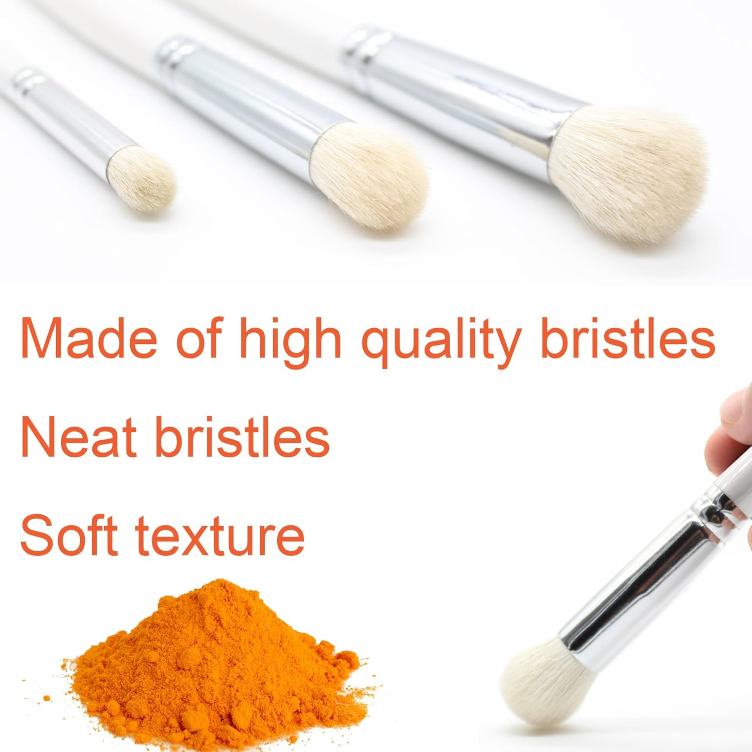 Himmlfel Drybrush Set，3 Sizes Dry Brush Miniature Painting，Professional Dry Brushes for Citadel Game Model,Large Medium Detailed Model,Warhammer,Hobby Art Paint Brushes for Artist and Beginner image number 1