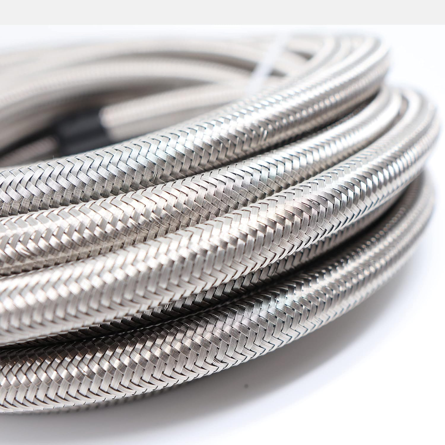 -6 an AN6 Stainless Steel Braided Fuel Line Hose 8.3Mm (5/16") &ndash; Price for 5FT image number 3