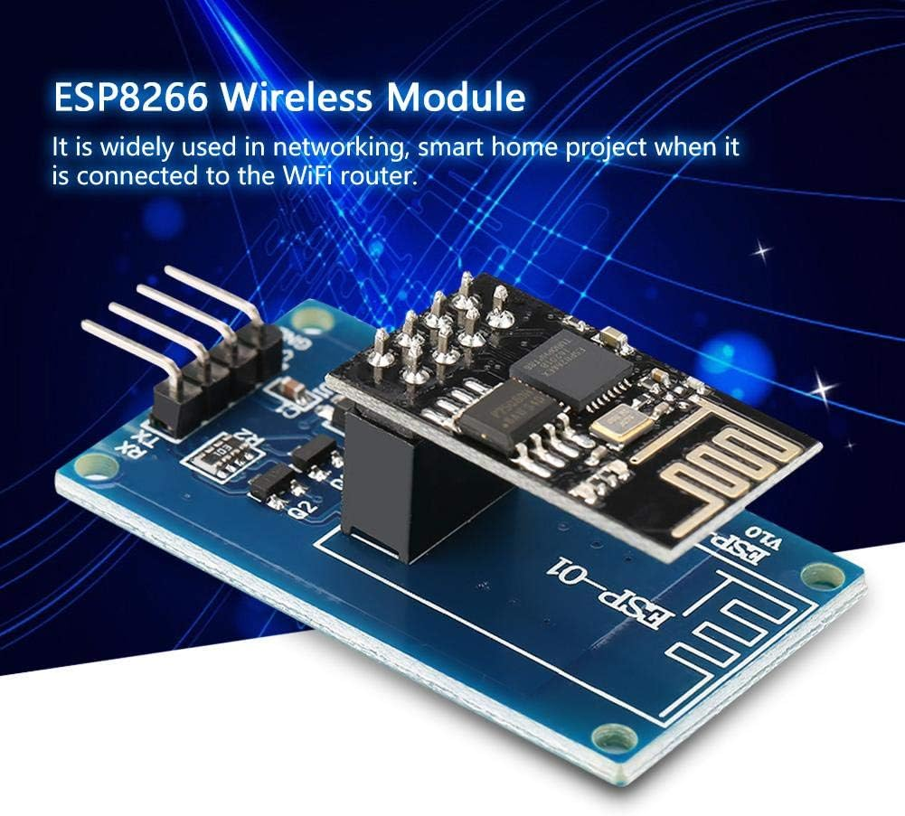 Fasient ESP8266 ESP-01 Wifi Transceiver Module with ESP-01 Adapter for Networking, Smart Home Project image number 2