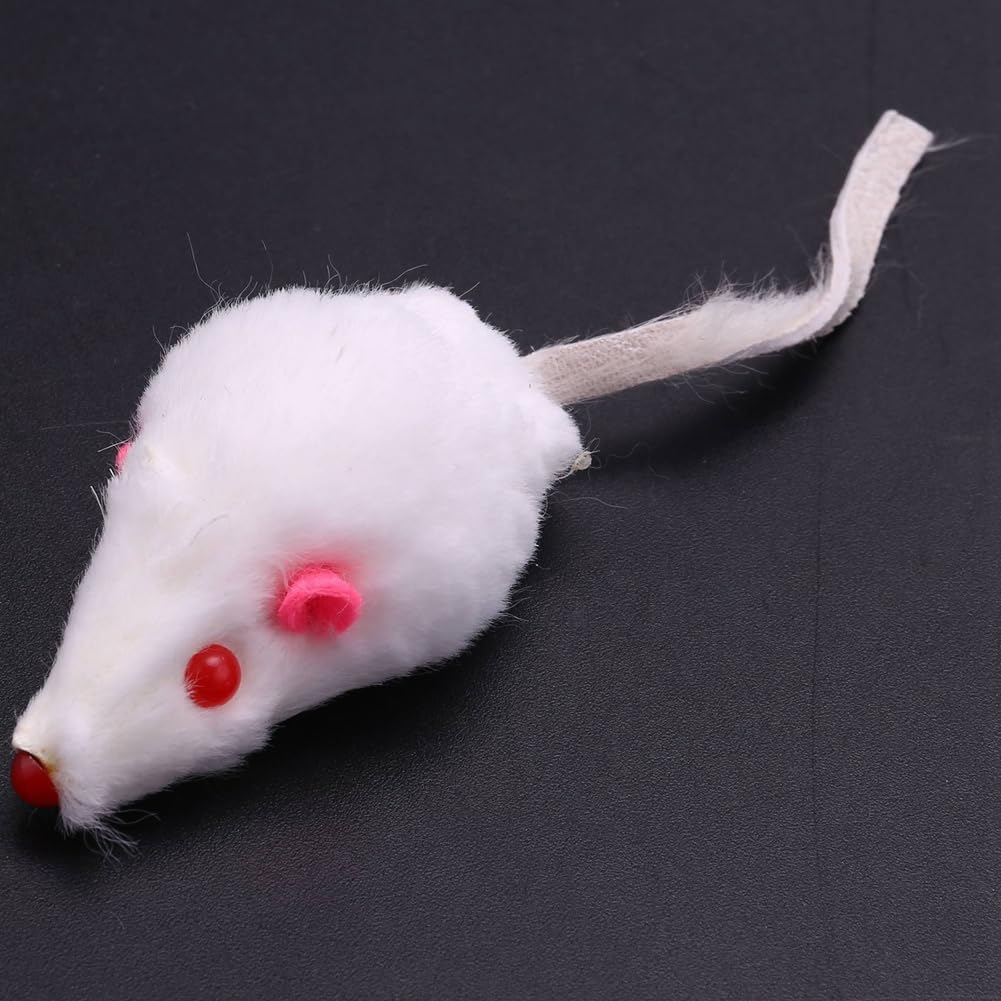 Real Rabbit Fur Mice Toys Pet Toy Children'S Toys 24-Pack image number 1