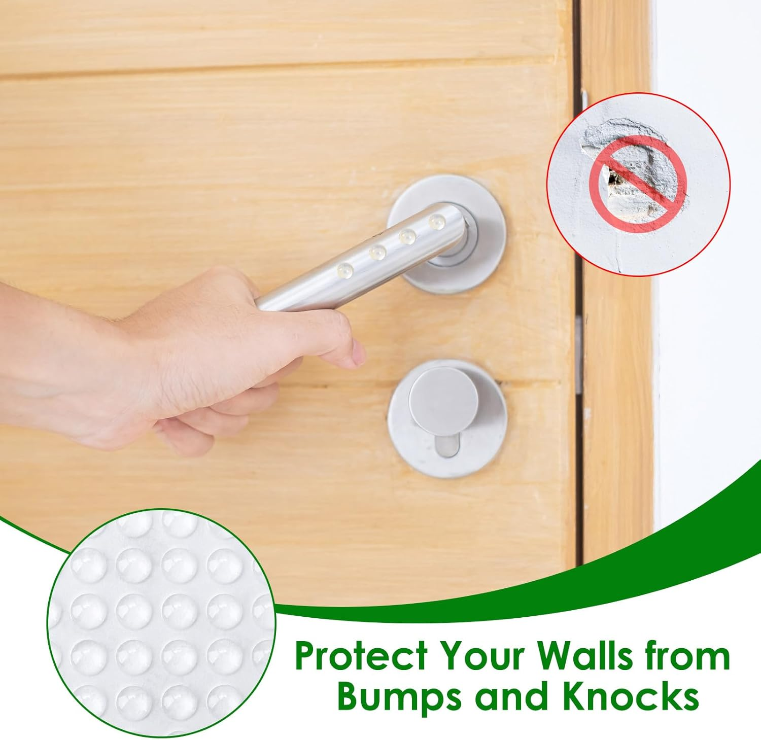 100 Pcs Silicone round Clear Cabinet Door Bumpers, Silencer Cilicon for Door Cabinet Drawer Electronics Furniture, Adhesive Noise Damper Wall Protector Shock Absorbent Gel (6 X 2 Mm) - 6 X 2Mm Clear image number 3