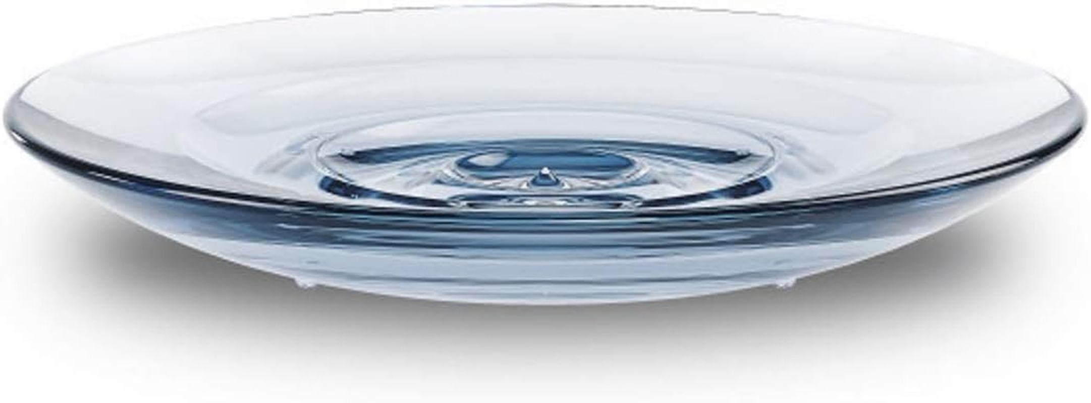 Umbra Droplet Dish Container for Bathroom-Acrylic Holder for Bath Sink-Nicely Fits into Amenity Tray and Holds the Soap Bar Preventing It from Dirt and Ensures Zero Waste, Denim image number 4