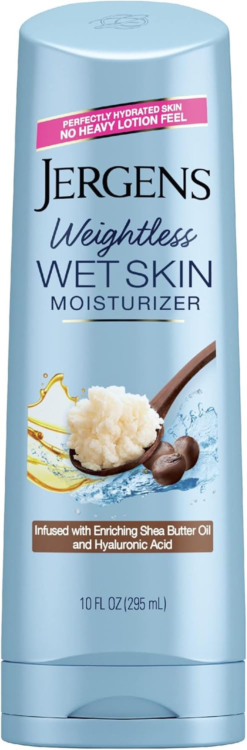 Jergens, Wet Skin Moisturizer, Shea Butter Oil, 10 Fl Oz (295 Ml)