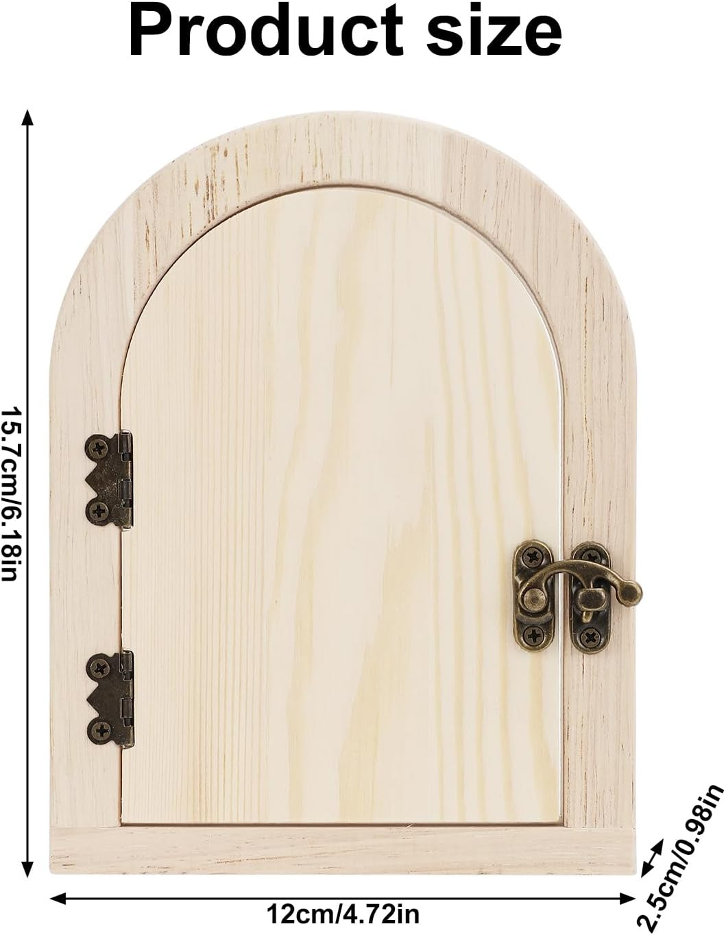 Fairy Door Outlet Covers, Wooden Fairy Outlet Covers with Door Artistic Fancy Romantic Fairy Door Outlet Cover Plate for Children Pet Proofing image number 2