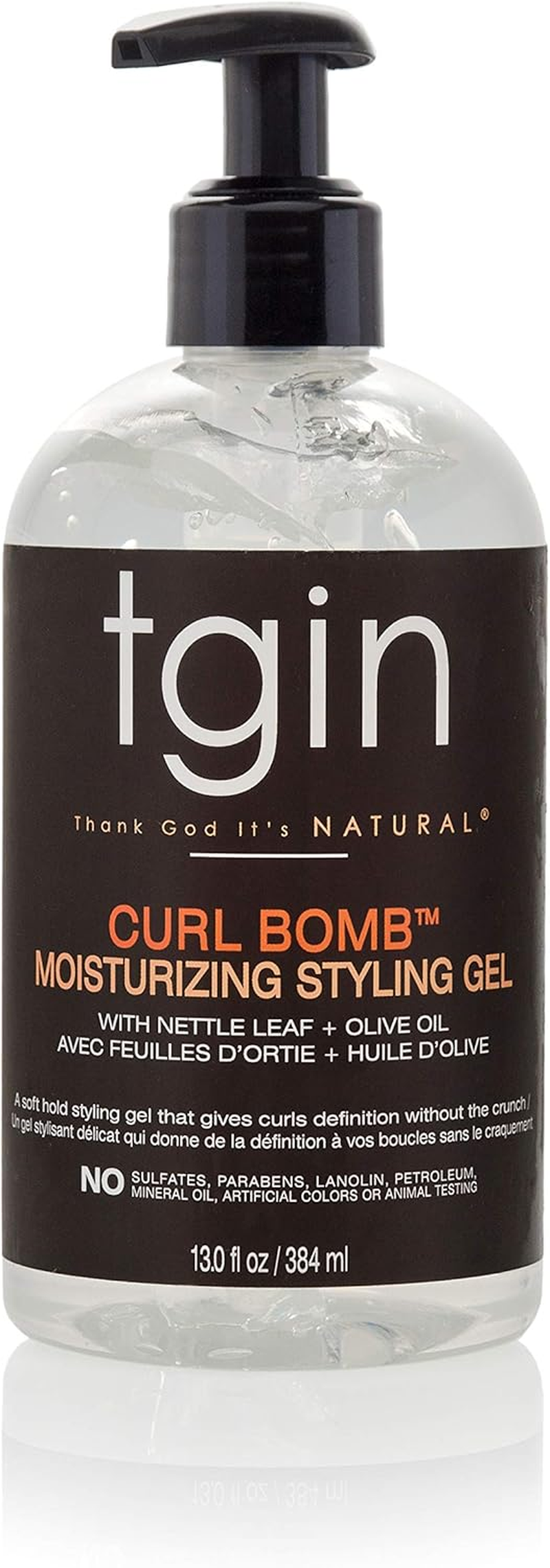Tgin Curl Bomb Moisturizing Styling Gel for Curly, Coily and Wavy Hair, Reduce Frizz, Light Hold, Moisturizes and Defines Curls, 13 Oz image number 2