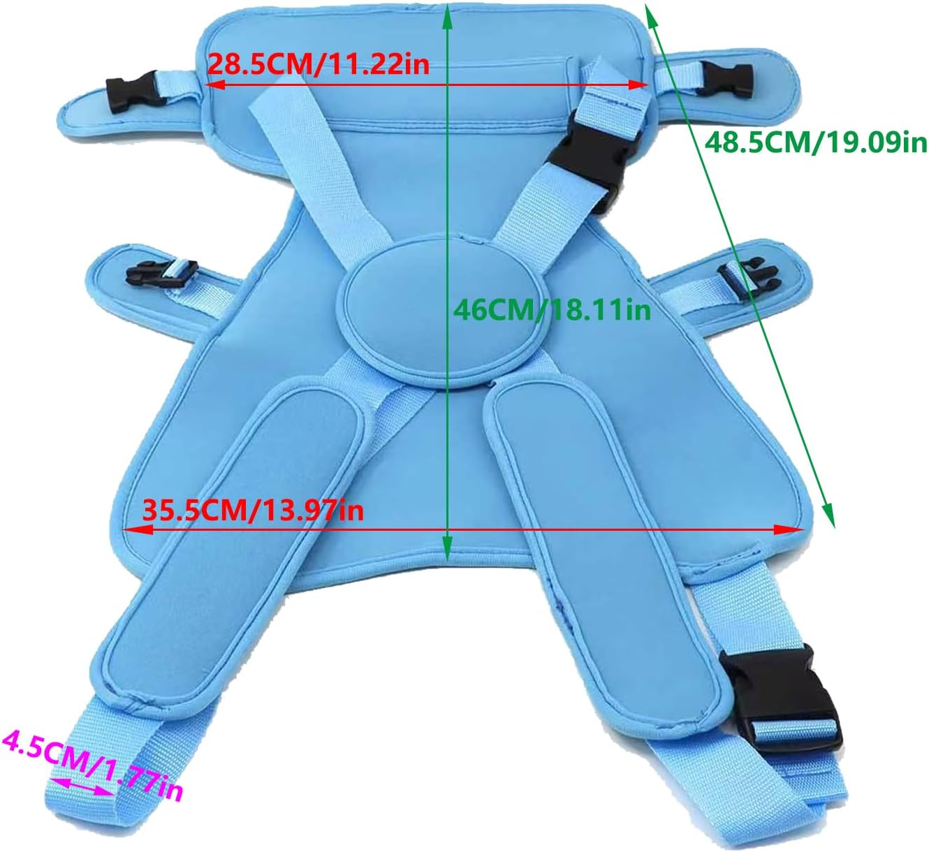 Baby Carrier - Innovative Carrier Seat for Water and Land - Waterproof Infant Chest Holder with Adjustable Straps, Lightweight Toddler Harness for Pool & Beach (Black) image number 6