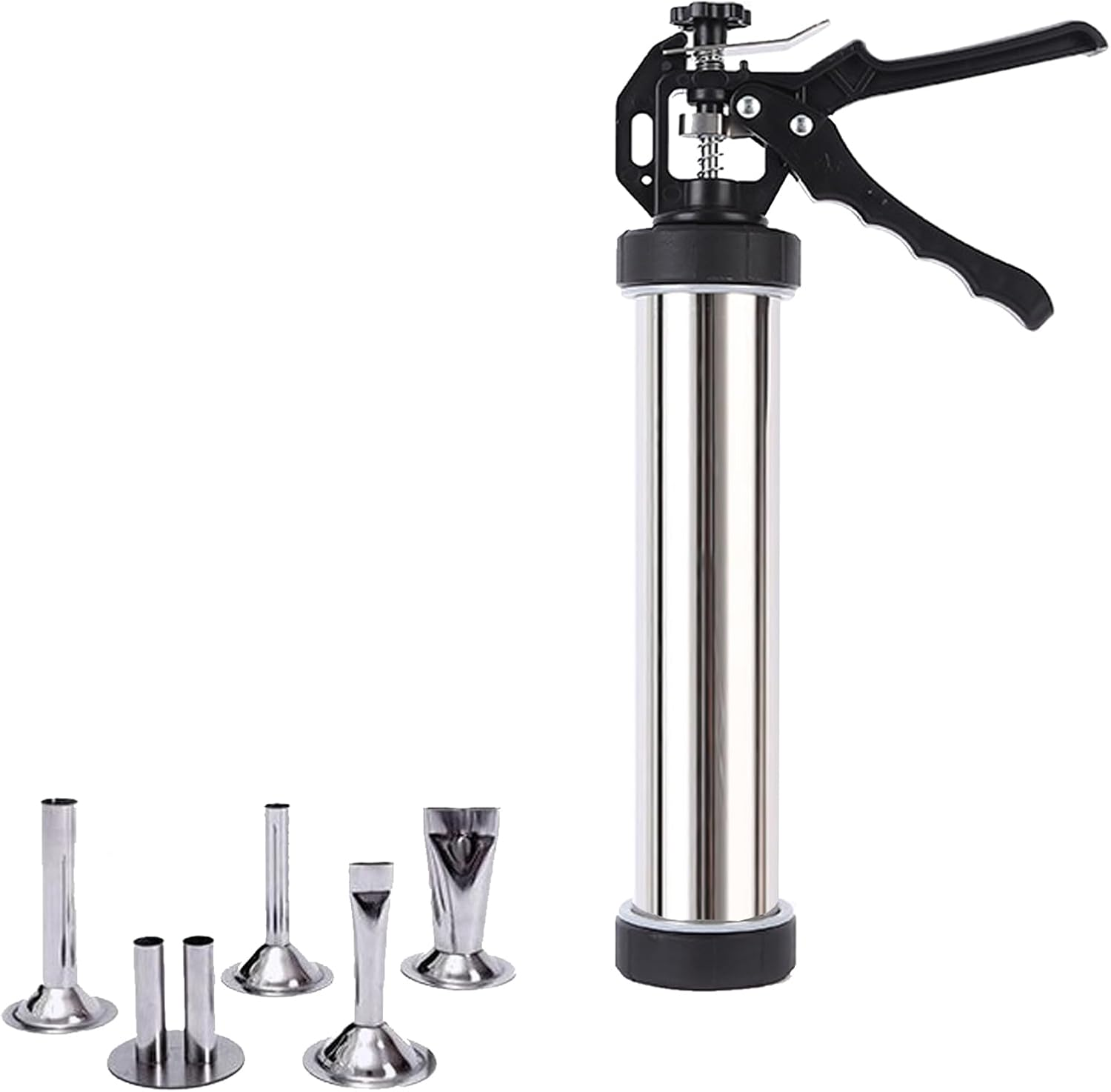 Professional Beef Jerky Gun Kits Stainless Steel Jerky Maker - Jerky Maker Jerky Cannon Meat Gun Stainless Steel Jerky Gun Large Capacity Jerky Making Kit image number 1