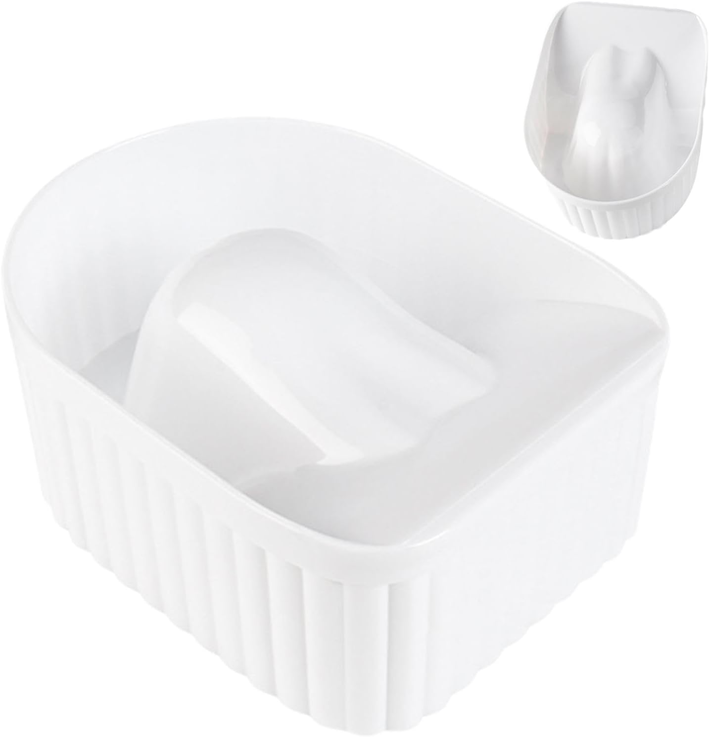 Shurzzesj Nail Polish Remover Bowl,Polish Soak off Remover Soaking Bowl | Dip Powder Remover Manicure Bowl, Nail Care Spa Tool for Home and Salon image number 5