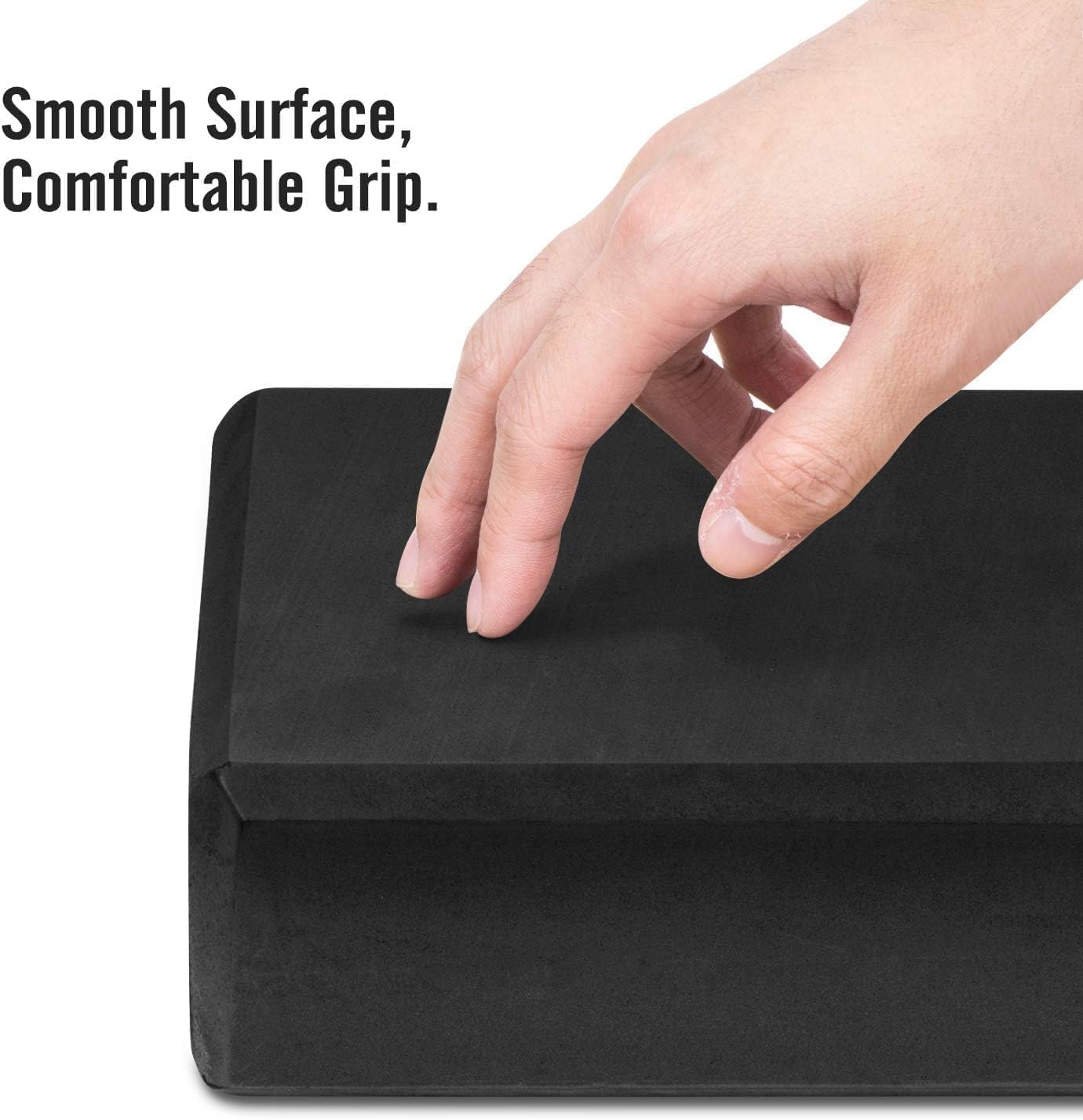 Thin Yoga Blocks 2 Pack, 9" X 6" X 3" High Density EVA Foam Yoga Block Exercise Bricks, Eco Friendly & Lightweight, Increase Flexibility & Balance, Great for Stretching & Holding Poses image number 6