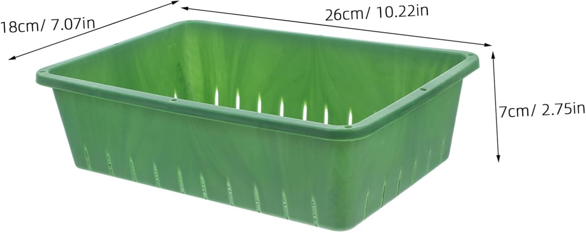 BEBEMOKO Breathable Seedling Tray and Sprout Growing Tray for Indoor Gardening Small 26X18X7Cm 2Pcs Suitable for Succulents and Seed Germination image number 4