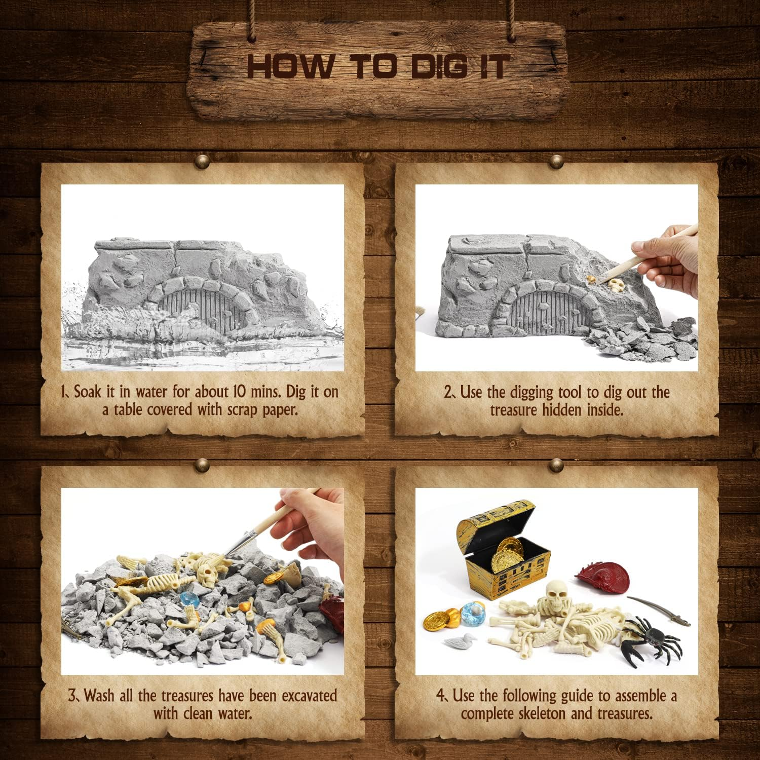 Johnco Pirate Treasures Dig Kit image number 3