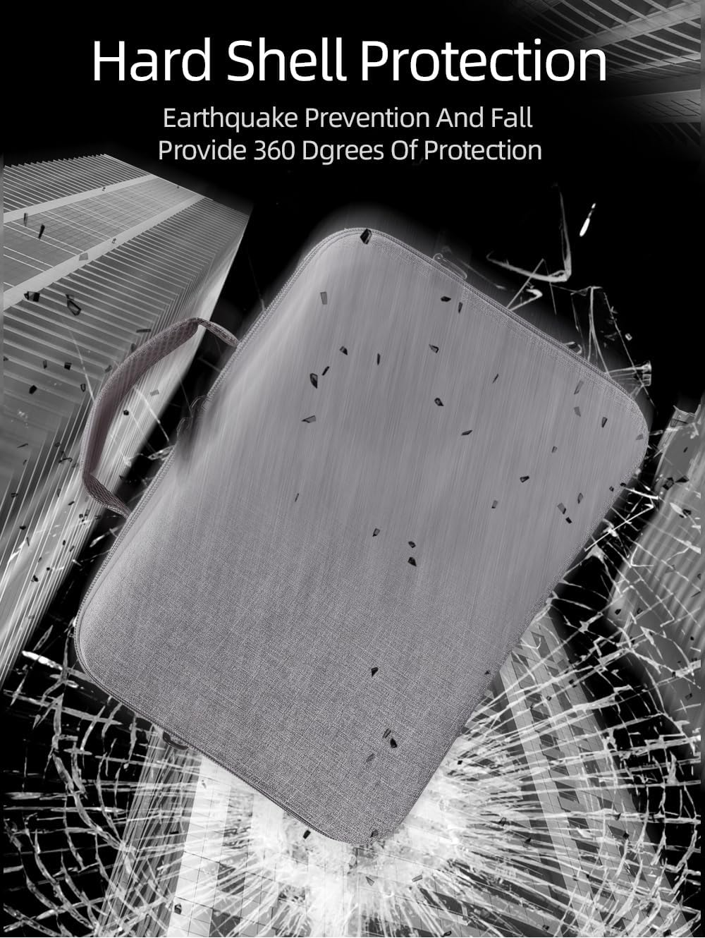 Zlit Carrying Case for DJI NEO 2 Drone Fly More Combo Travel Portable Shoulder Bag Storage Case (Grey) image number 2