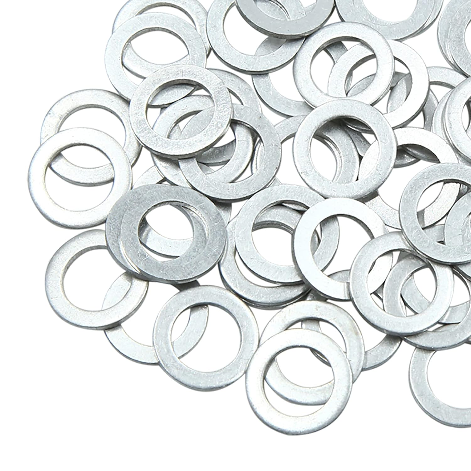 X AUTOHAUX 50Pcs Engine Oil Crush Washers Drain Plug Gaskets 14Mm ID. 22Mm OD. for Car image number 1
