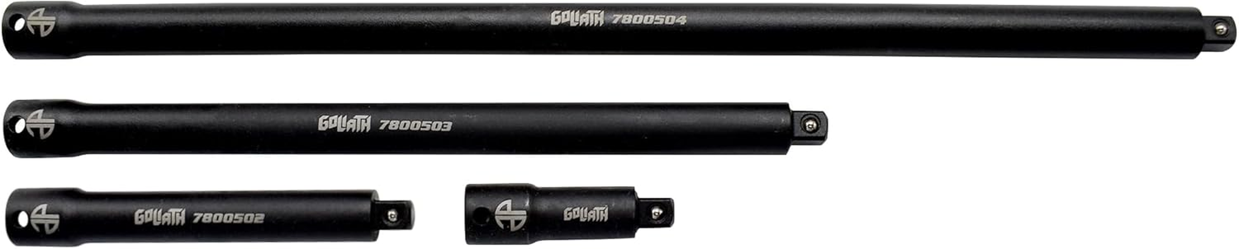 Astro Tools 78004 4Pc 1/2" Drive Goliath High Torque-Saver Impact Extension Bar Set 2.5" -15"