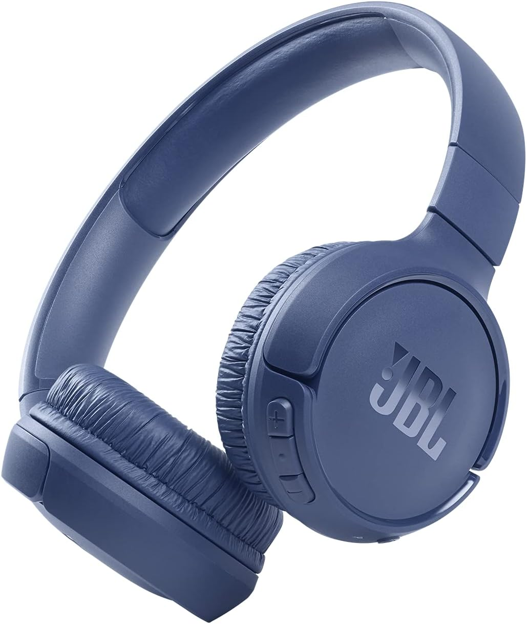 JBL Tune 510BT, JBL Pure Bass Sound, Wireless Bluetooth 5.0 Streaming, up to 40H Battery Life and Speed Charge (5Mins = 2H), Multi-Point Connections, Hands-Free Calls, Black