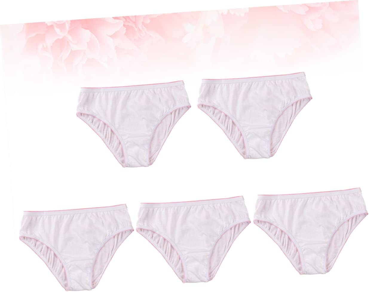 FOMIYES 5Pcs Disposable Cotton Underpants XXL Breathable Postpartum Briefs for Pregnant Women Travel Maternity Soft Portable Panties for Mom Postpartum Care image number 6