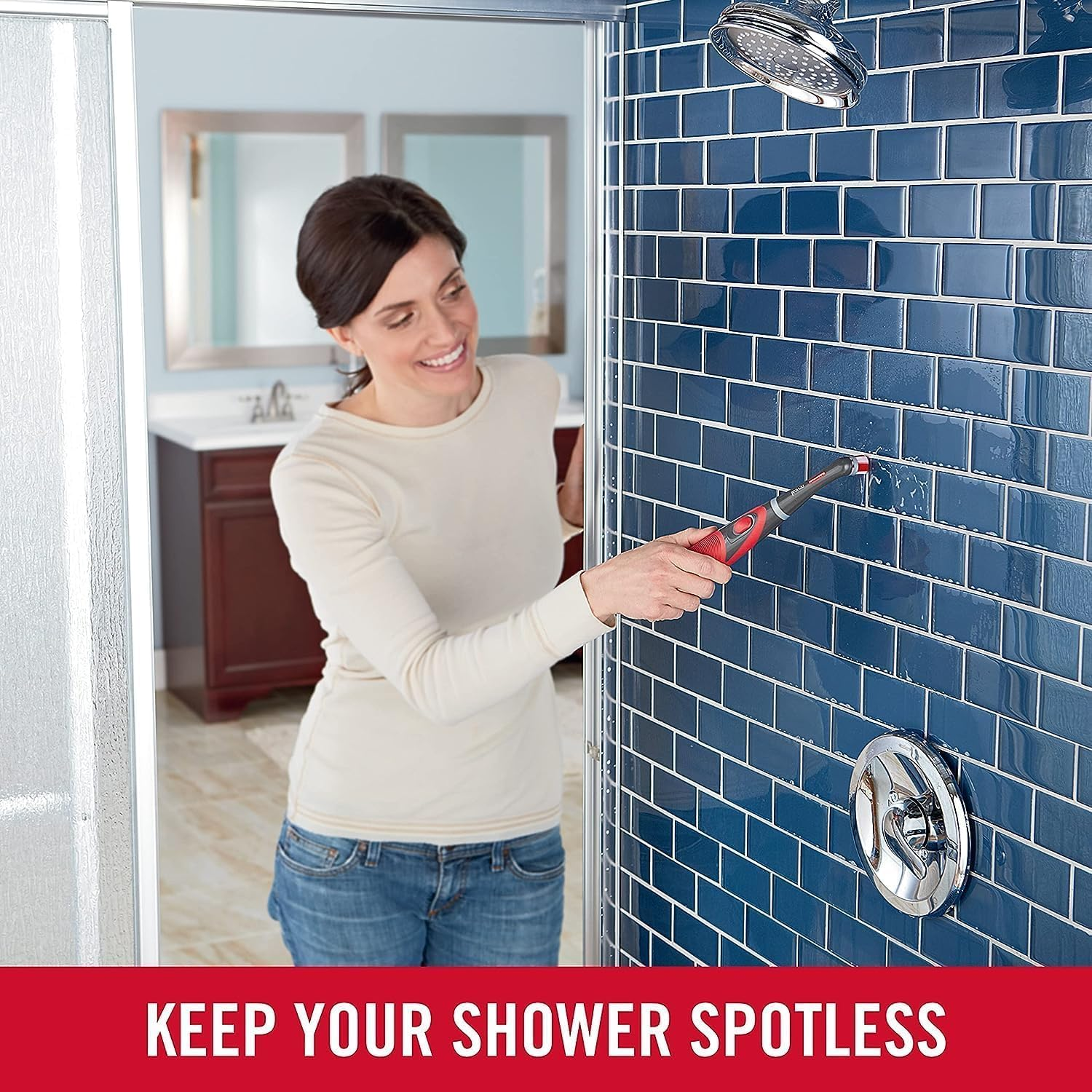 Mumoo Bear Reveal Power Scrubber, Grout&Tile Bathroom Cleaner, Shower Cleaner, and Bathtub Cleaner, Multi-Purpose Scrub Brush image number 3