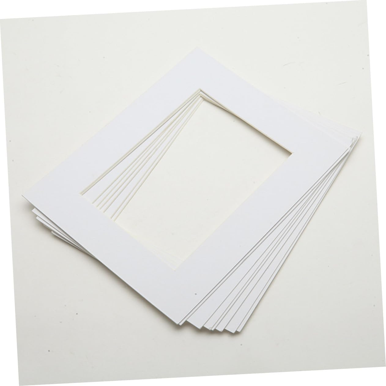 NUOBESTY White Picture Mats 25Pcs 10 White Picture Frames White Core Picture Mats A3 Customized Paper Jam Photo Matting Mats image number 3