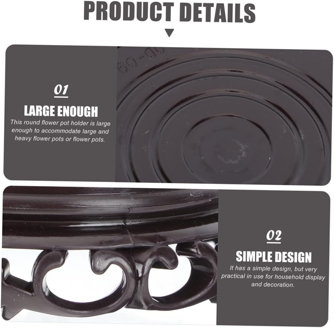 5Pcs Flowerpot Holder round Stand for Flower Planter Pot for Indoor Outdoor Gardening Use Flowerpot Racks Supplies