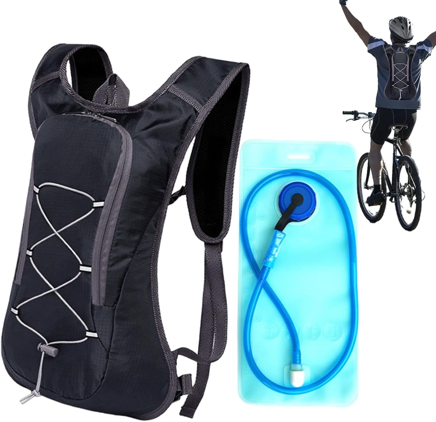 Hydration Pack, Hydration- Water Backpack with 2L Hydration Bladder-The Perfect Backpack for Outdoor Sports Cycling Skiing Hiking Running Camping Climbing image number 1