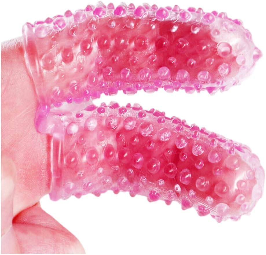 Finger Sleeves Vibrator Accessories, G-Spot Clitoral Stimulator Finger Sleeve Soft Silicone Sex Toy Stimulation for Women Vaginal Anal Sex for Couples image number 4