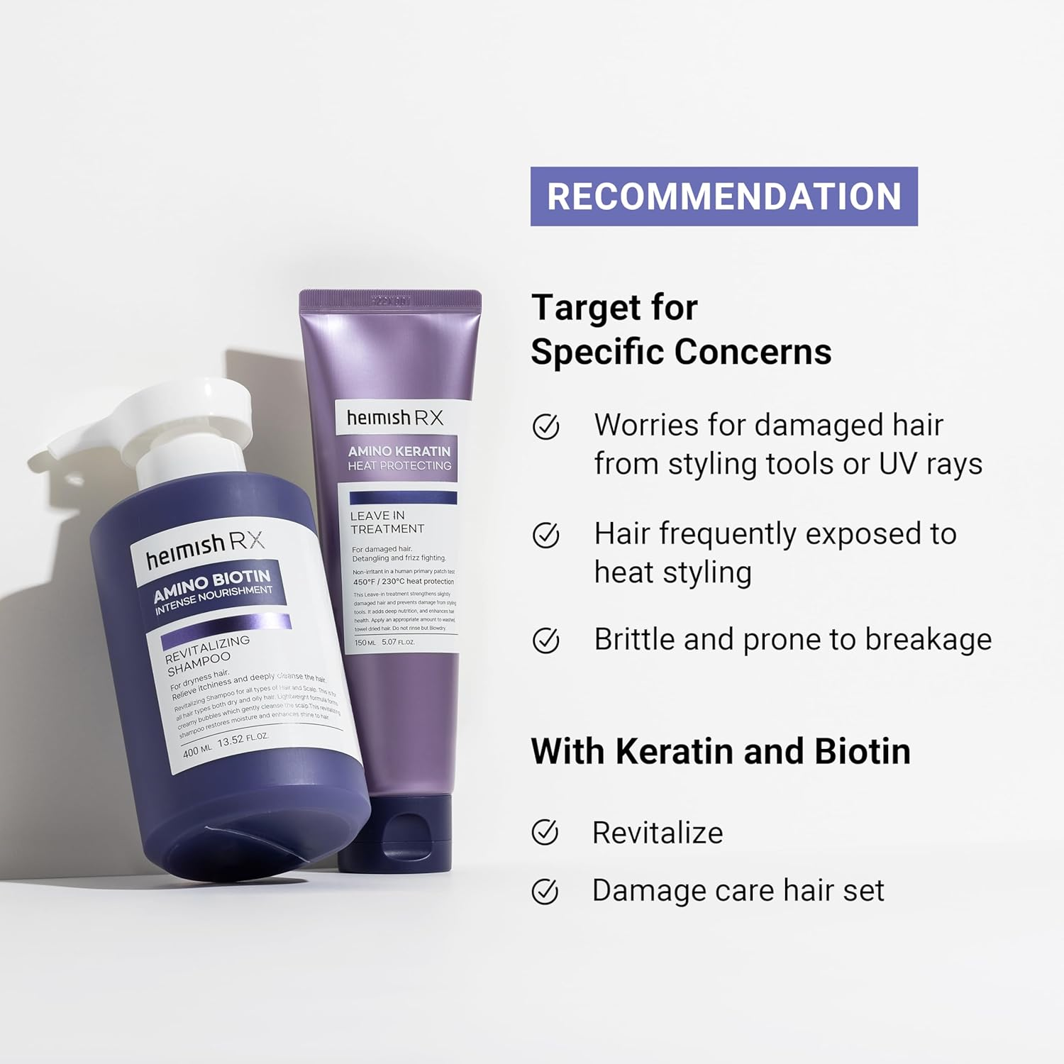 HEIMISH - RX Amino Keratin Heat Protecting Leave in Treatment 150Ml image number 6