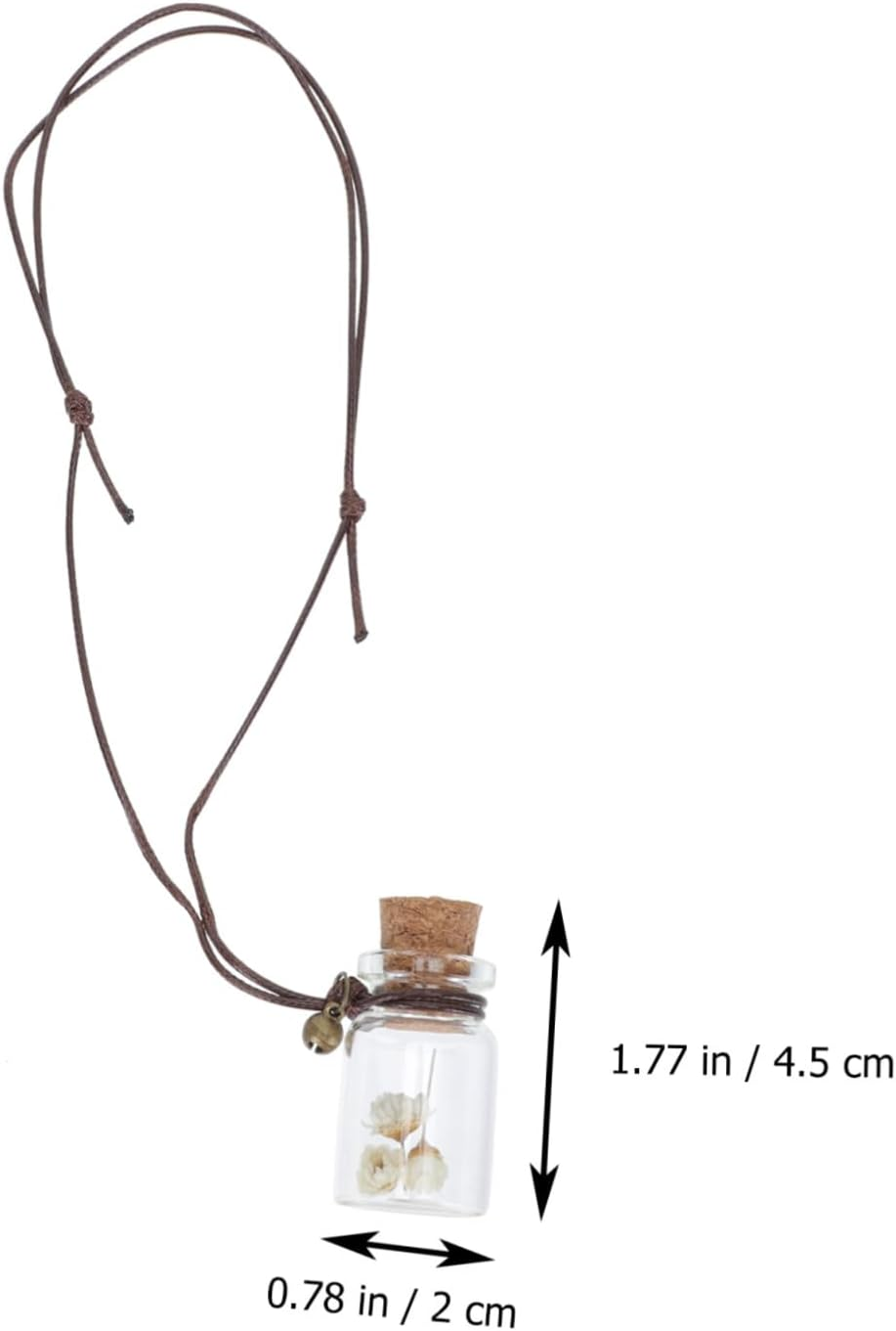 4Pcs Hanging Perfume Bottle Pendant Car Essential Oil Diffuser Decoration Empty Perfume Bottle Pendant for Car Interior image number 4